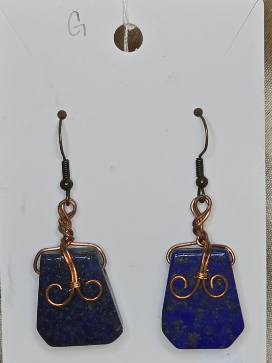 Copper-Wrapped Lapis Lazuli