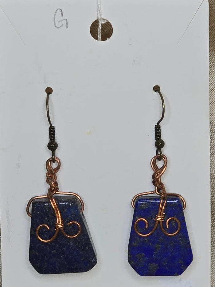 Copper-Wrapped Lapis Lazuli