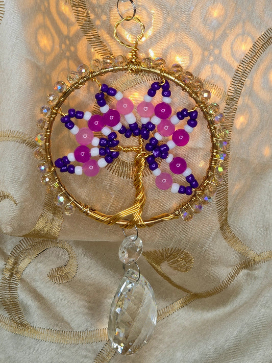 Colorful Tree of Life Suncatcher
