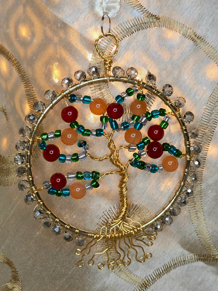 Colorful Tree of Life Suncatcher