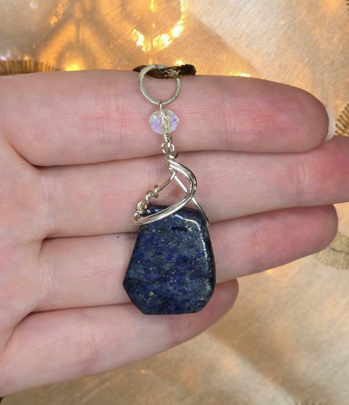 Silver-Coated Copper Wrapped Pendant